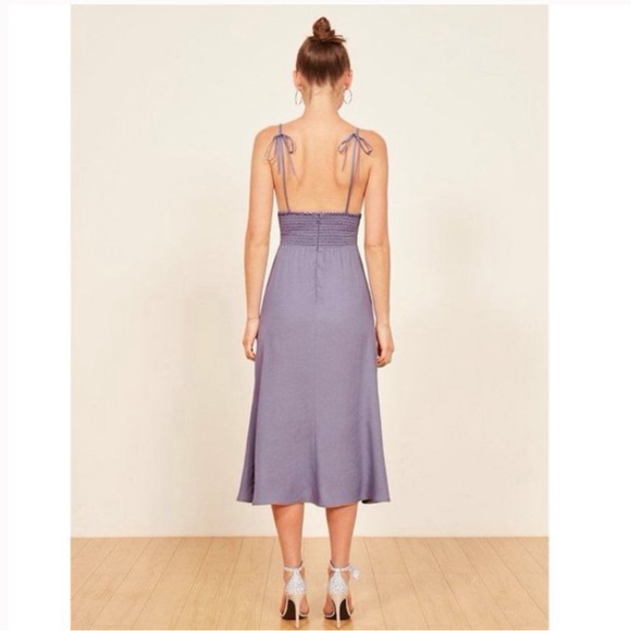 REFORMATION NWOT Silk Talita Dress | Size 6 - Picture 5 of 12